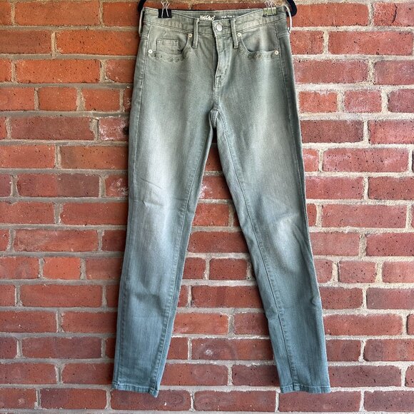 Mossimo Denim Green High Rise Skinny Jeans - Picture 2 of 4